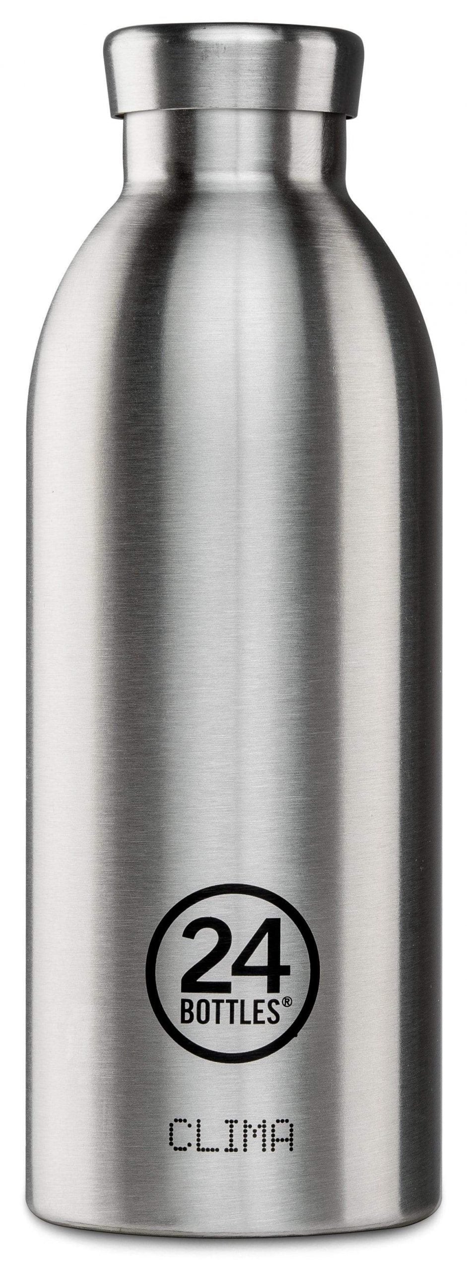 24bottles Clima Bottle 500ml Double walled insulated Stainless Steel water bottle eco friendly reusable BPA free hot cold modern portable leak proof for travel office home gym - SteelSustainable LivingThe CLIMA Bottle 500ml from 24Bottles is a stylish and
